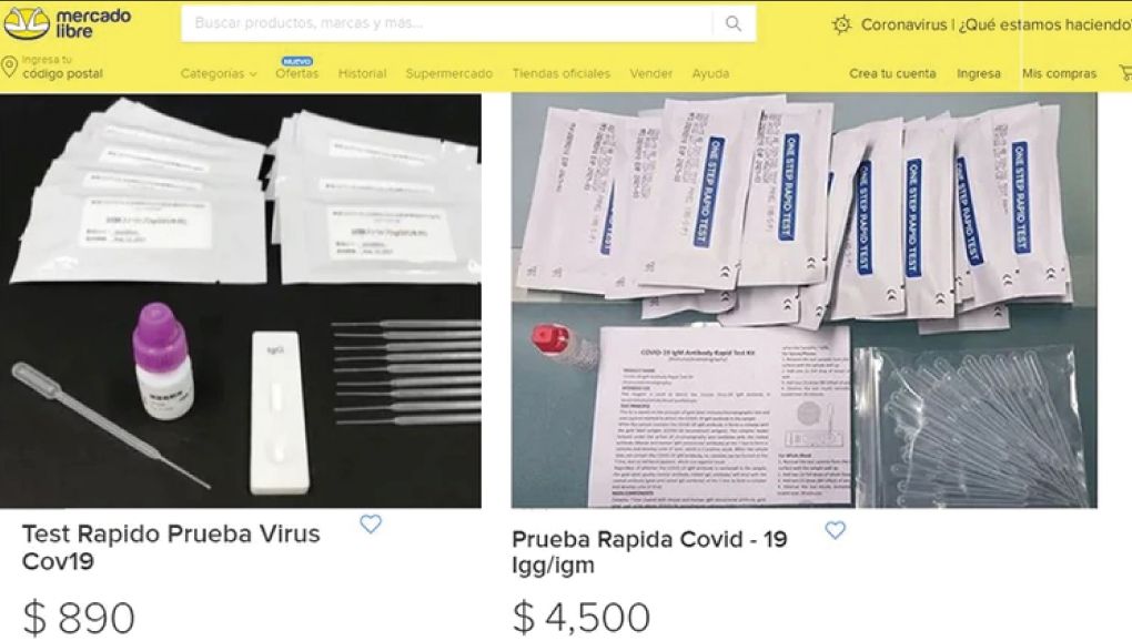 Bioquímicos advierten sobre falsos test de coronavirus que se venden en la web