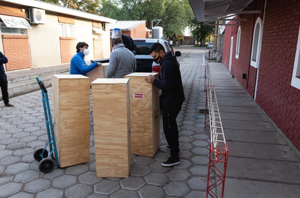 Llegaron 4 respiradores más al Hospital Enfermeros Argentinos