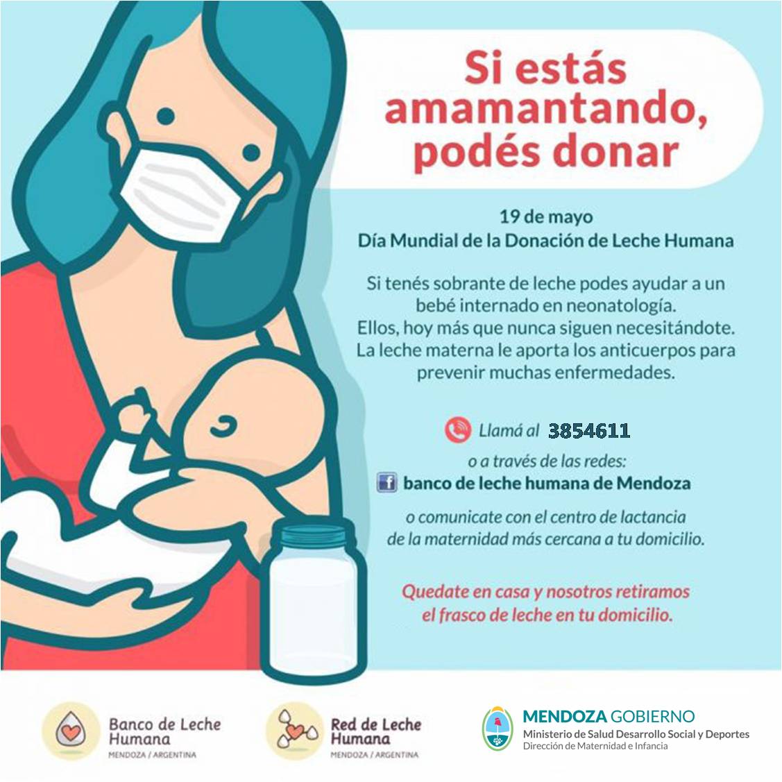 Día Mundial de la Donación de Leche Humana: Mendoza y el apoyo a la lactancia materna