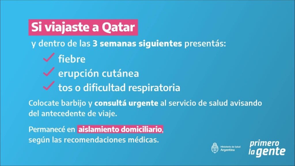 Estas son las recomendaciones para quienes vuelven de Qatar por el virus del camello
